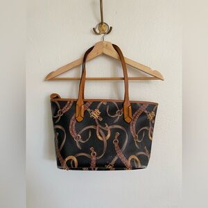 Ralph Lauren Black and Brown Tote Bag